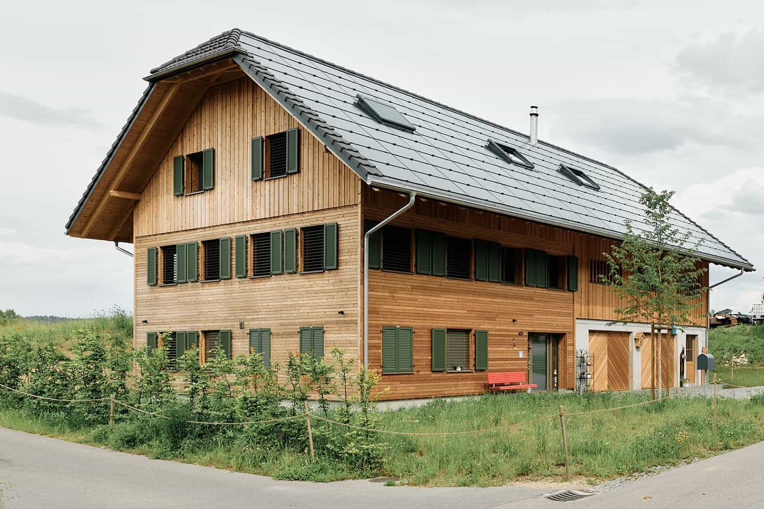 Ersatzneubau Wohnhaus in Ettiswil durch Dubach Holzbau, Aussenansicht