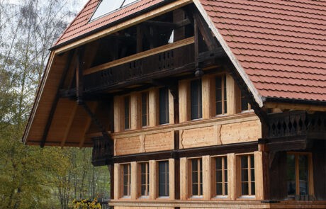 Umbau Wohnhaus durch Dubach Holzbau, Aussenansicht