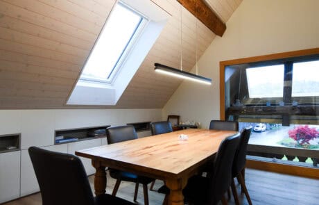 Umbau Wohnhaus durch Dubach Holzbau, Esszimmer