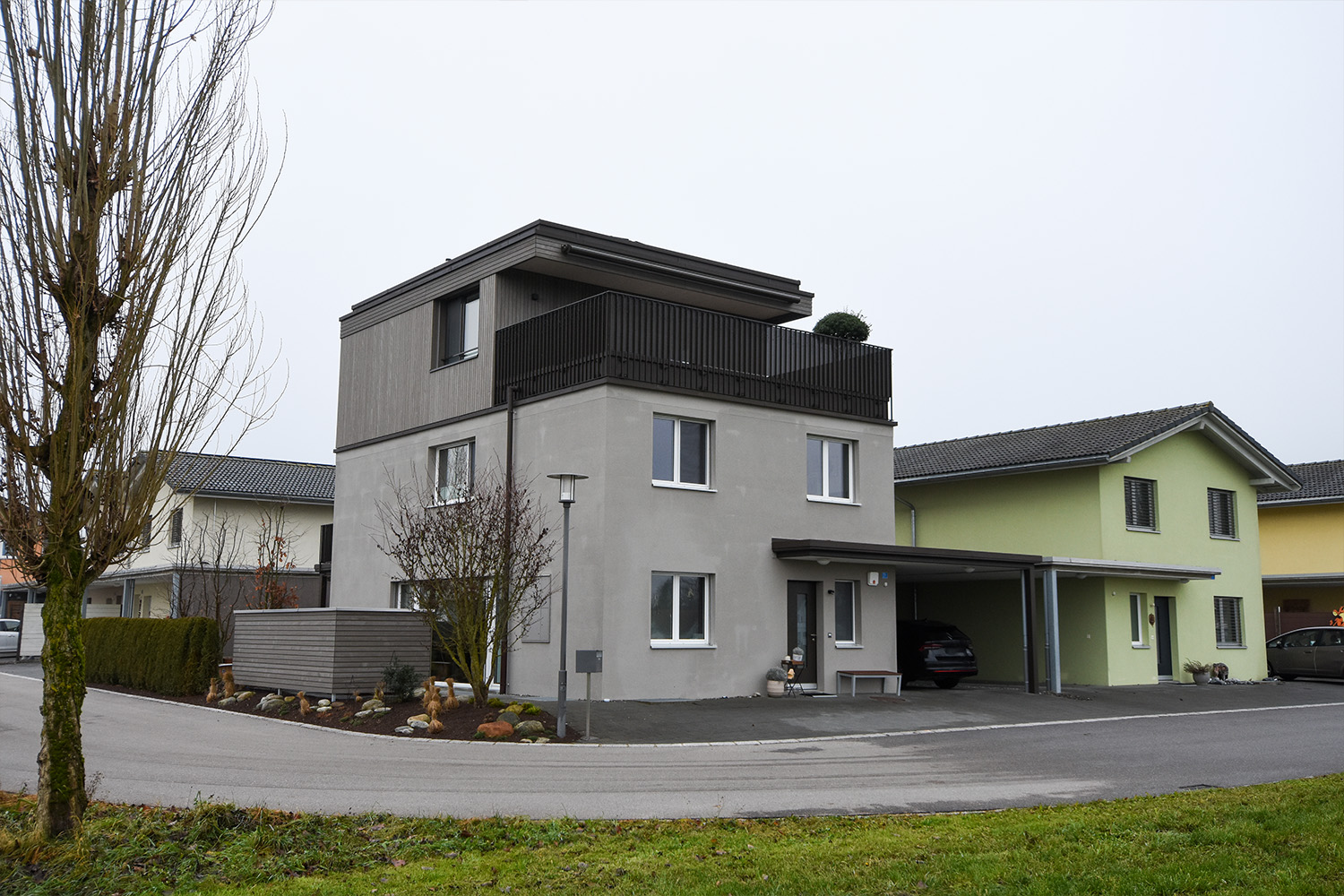 Umbau Holzhaus durch Dubach Holzbau, Aufstockung Einfamilienhaus