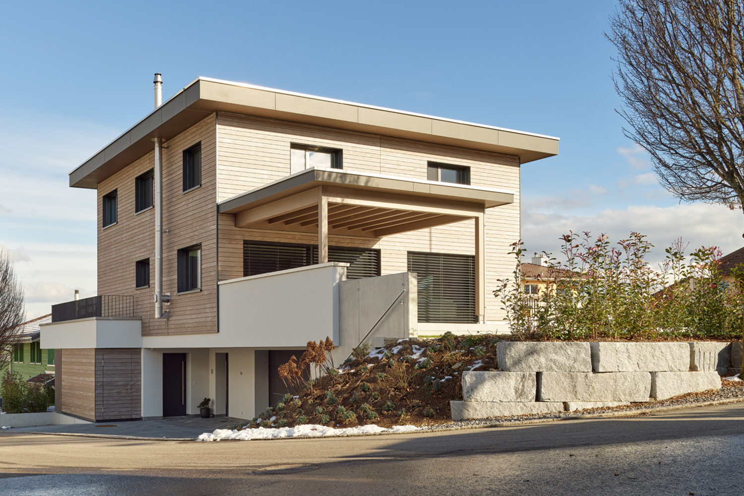 Neubau Holzhaus durch Dubach Holzbau